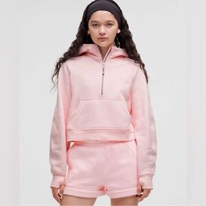 LULULEMON Strawberry Milkshake Scuba Oversized Half-Zip Hoodie Size XS / S